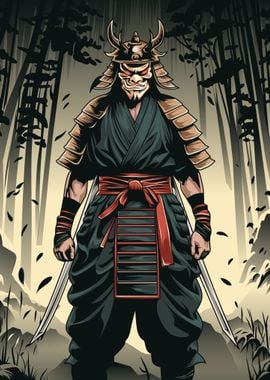 Oni mask Samurai