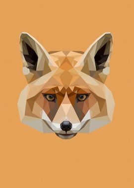 Low Poly Fox Face