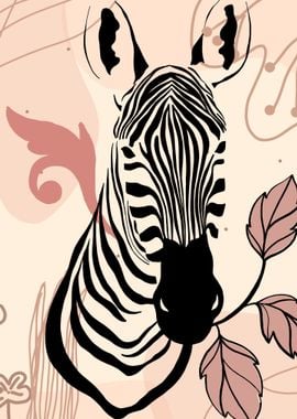 Zebra Boho Minimalist