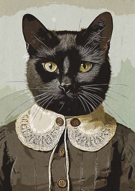 Black cat Vintage