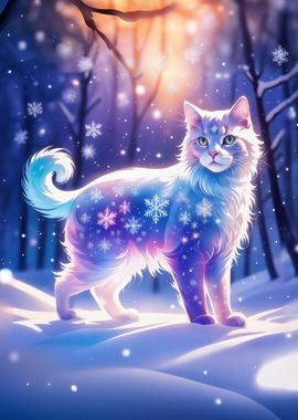 Fantasy snow cat