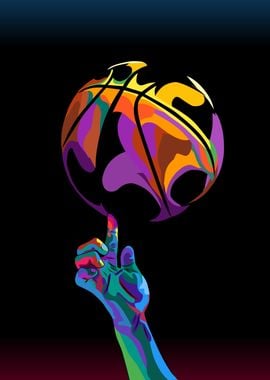 Basketball pop art