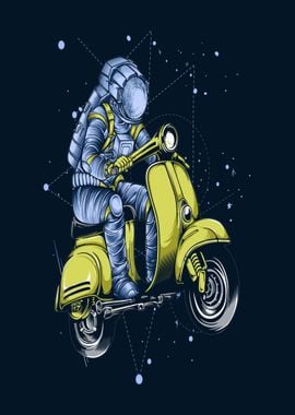 Riding Space Scooter