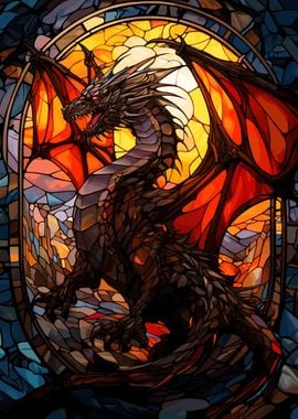 Stained Glass Dragon