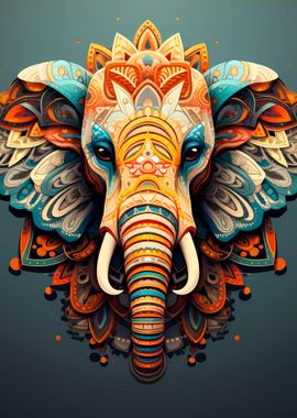 Mandala  Elephant 07