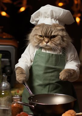 Cute Cat Chef