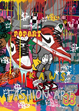 Pop art graffiti