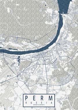 Perm City Map Coastal