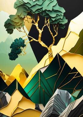 Geometric Tree Mountains