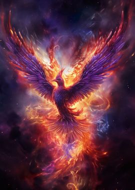 Mystical Phoenix Bird