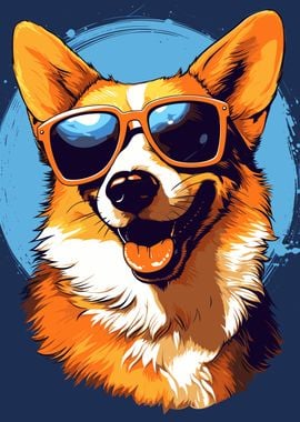 Cool corgi sunglasses