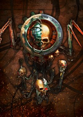 Adeptus Mechanicus techpriest in search of spare  Warhammer, Warhammer 40k  artwork, Warhammer art