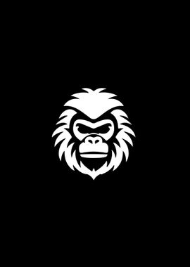 Monkey Stencil Design