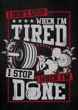 Gym Motivation Quote Art