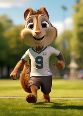 Squirrel Footballer