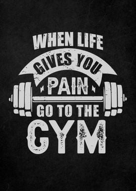 Gym Motivation Quote Art