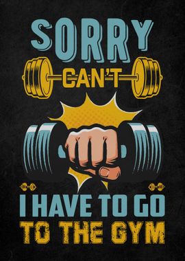 Gym Motivation Quote Art