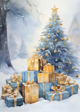 christmas gifts under tree