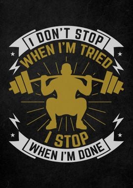 Gym Motivation Quote Art