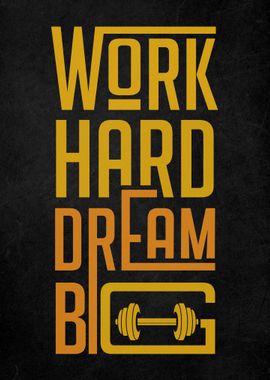 Gym Motivation Quote Art