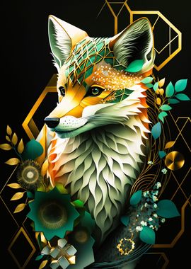 abstract fox 