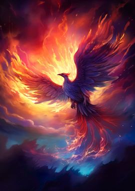 Mystical Phoenix Bird