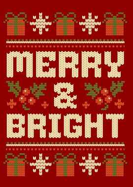 MERRY BRIGHT KNIT RED