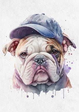 Watercolor Animal Dog Cat