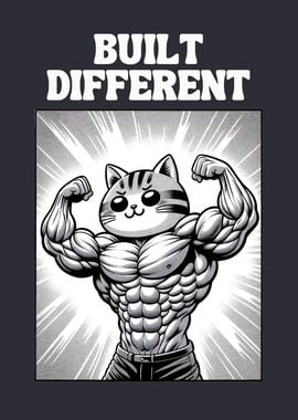 Built different gym cat