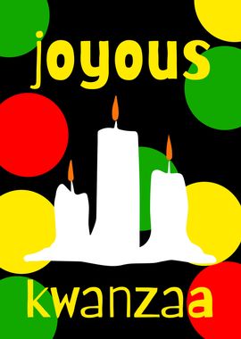 JOYOUS KWANZAA CANDLE