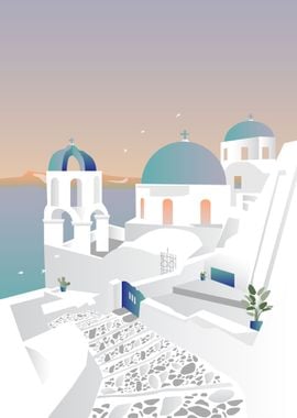 Santorini aesthetic