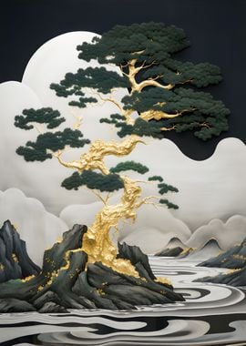 Abstract Big Tree Bonsai