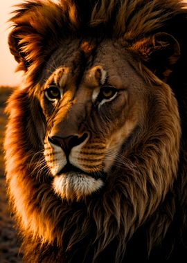 Majestic Lion Portrait