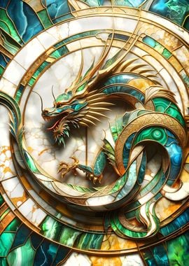 Abstract Japanese Dragon