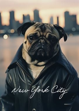 Cool New York City Pug