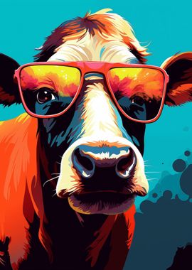 Cow With Sunglasses