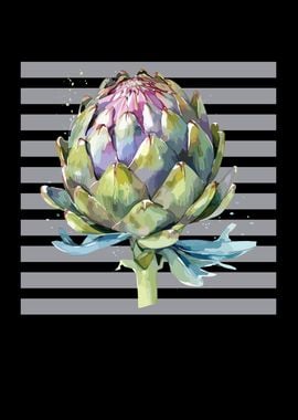 Retro Art Artichokes