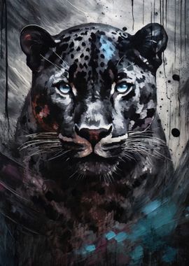 Oil Painted Panther