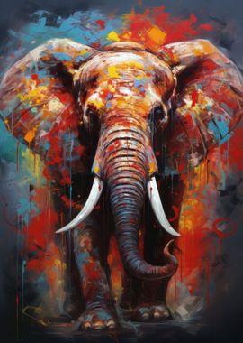 Elephant Abstract