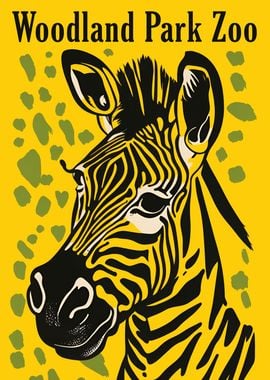 Vintage Zoo Poster