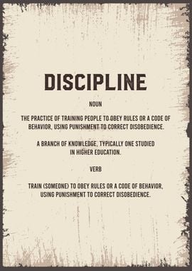 discipline