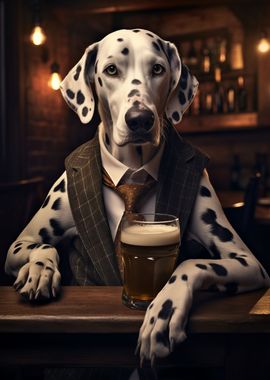 Dalmatian in the Pub