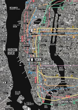 New York city subway map