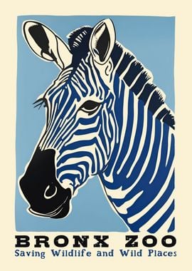 BRONX ZOO Vintage Poster