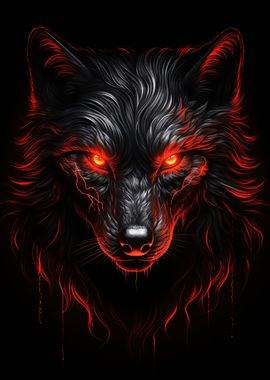 Wolf Red And Black Animals