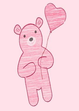 pink bear aesthetic