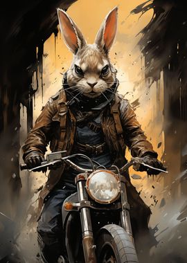 Rabbit Ridding vintage