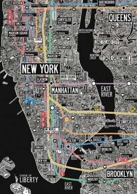 New York City NYC map