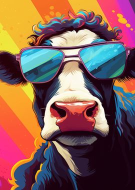 Cow With Sunglasses