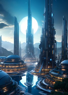 Epic Futuristic Cityscape